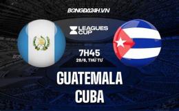 giao diện app trận đấu đội tuyển bóng đá quốc gia guatemala