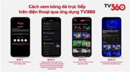 giao diện app trực tiếp bóng đá tv360