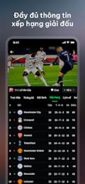 giao diện app trực tiếp bóng đá vebotv