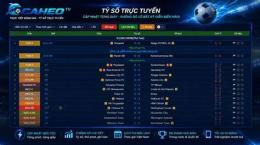 giao diện app tỷ số bóng đa trực tuyến
