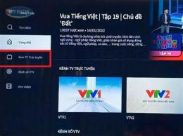 giao diện app xem bóng đã trực tuyến vtv3