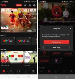 giao diện app xem trực tiếp bóng đá nữ việt