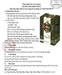 hướng dẫn sử dụng bông dạ thảo