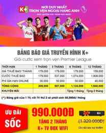 hướng dẫn sử dụng gói k+ xem bóng đá