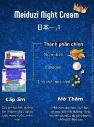 hướng dẫn sử dụng kem meiduzi ban đêm có bong da không