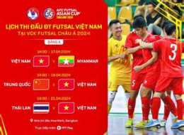 hướng dẫn sử dụng lịch bóng đá futsal việt nam