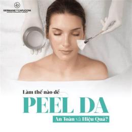hướng dẫn sử dụng peel da bị bỏng phải làm sao