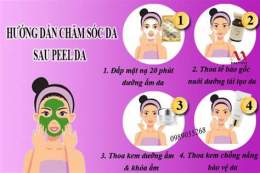 hướng dẫn sử dụng peel da vi tảo mấy ngày bong