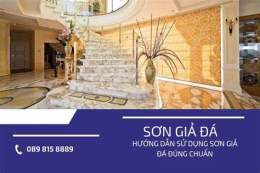 hướng dẫn sử dụng sơn đá siêu bóng