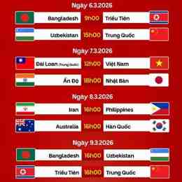 lich bóng đá asian cup 2026
