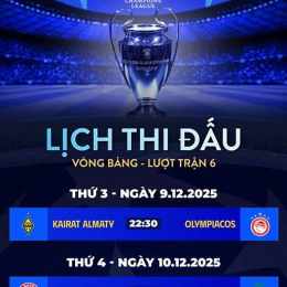 lịch bóng đá cúp c1 hôm nay