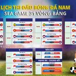 lịch bóng đá sea games u22