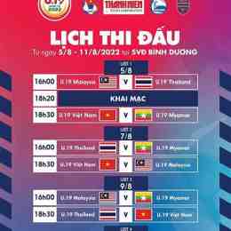 lịch đá bóng u19 việt nam