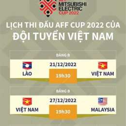 lịch thi đấu bóng đá aff cup việt nam