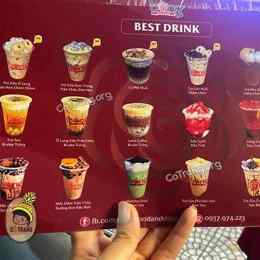 menu trà sữa bông đà nẵng