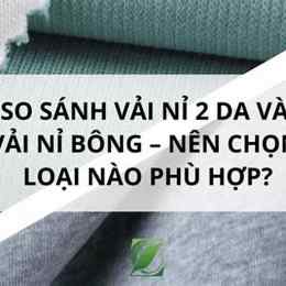 nỉ 2 da và nỉ bông khác nhau như thế nào