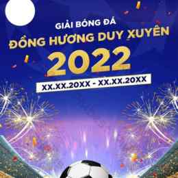 poster giải bóng đá