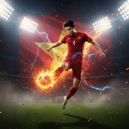 tạo poster bóng đá