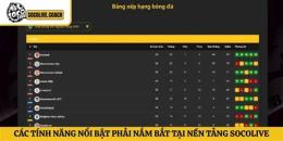 tính năng nổi bật bong da socolive