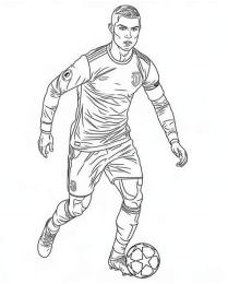 tính năng nổi bật cr7 tranh tô màu bóng đá