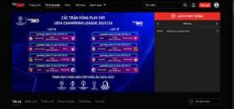 tính năng nổi bật kênh phát sóng bóng đá