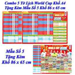 tờ lịch bóng đá world cup 2026
