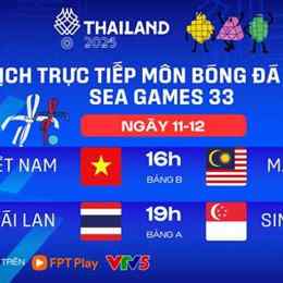 trực tiếp bóng đá sea games 22