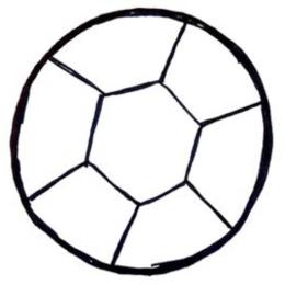 vẽ quả bóng đá